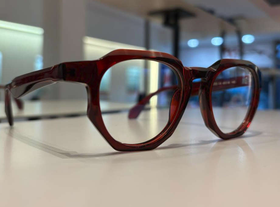 Monture optique acétate bordeaux
