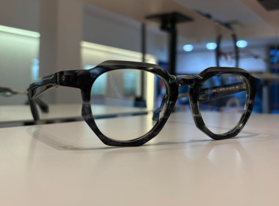 Monture optique acétate gris marbré